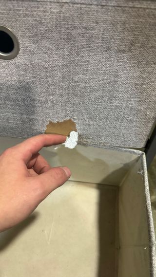 Comodini in tessuto e metallo