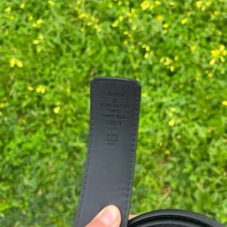 Cinturón Louis Vuitton Monogram Eclipse Negro