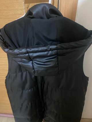 Chaleco largo acolchado Zara negro