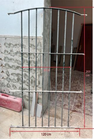 Reja de ventana 203x120 cm