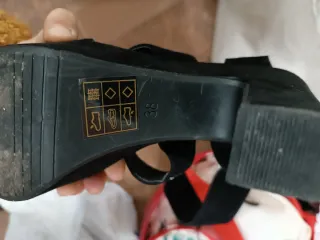 Sandalias de fiesta negras talla 38