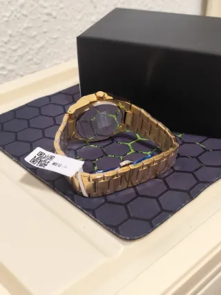Reloj MEGIR Hombre Dorado y Verde