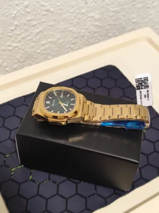 Reloj MEGIR Hombre Dorado y Verde