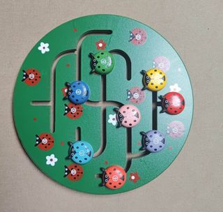 Laberinto Didáctico de Madera Mariquitas - NUEVO