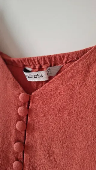 Blusa tirantes teja botones