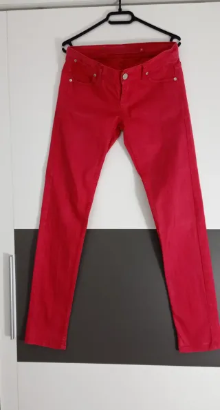 Pantalón mujer rojo