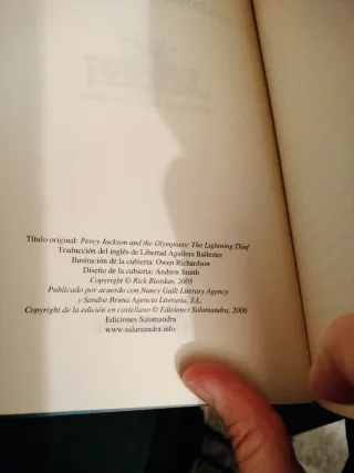 El ladrón del rayo/ The Lightning Thief (Percy ...