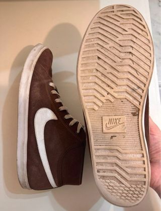 Nike Sneakers Alte Camoscio Marrone Uomo