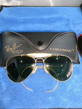 RAY BAN B&L UTDOORSMAN AVIATOR  ORO U.S.A VINTAGE
