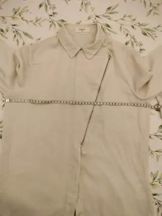 Camicia bianca con zip