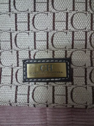 Bandolera Carolina Herrera Beige/Marrón