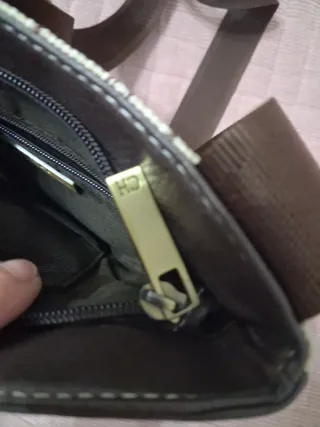 Bandolera Carolina Herrera Beige/Marrón