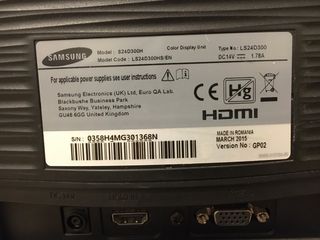 Monitor Samsung Negro 24’ 60hz