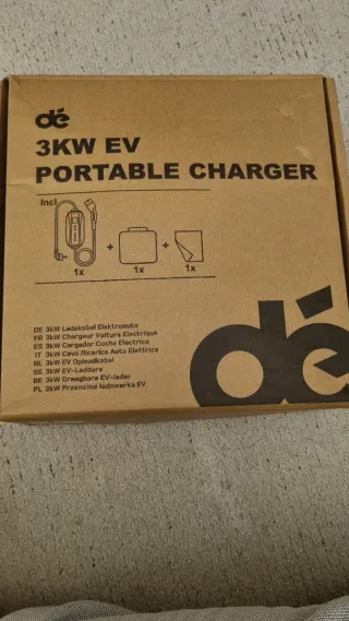 Cargador coche eléctrico 3 kw 6 metros marca dé