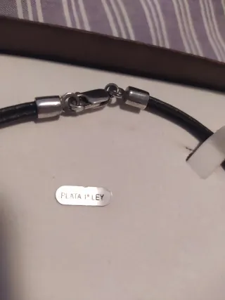 Conjunto Collar y Pulsera Perlas y Cuero