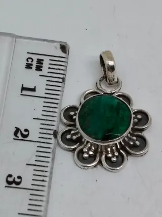 Colgante Plata 925 y Esmeralda