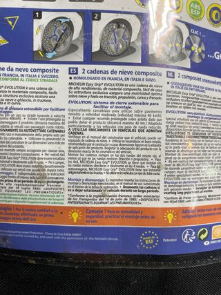 Cadenas de nieve Michelin Easy Grip EVO 13