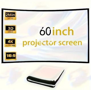 Telo per proiettore bianco con accessori