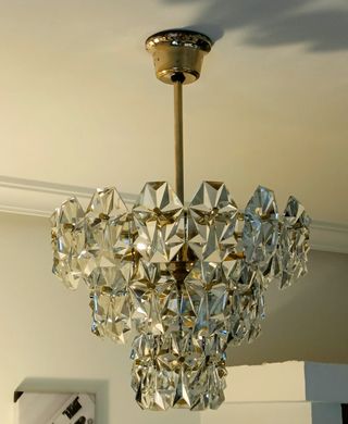 Lámpara araña Kinkeldey cristal y latón