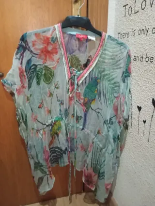 Blusa Mujer Derhy Estampada Pájaros