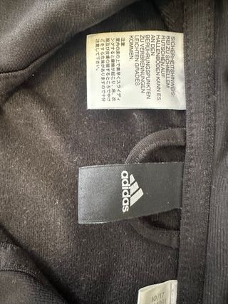 Chaqueta Adidas Negra y Blanca Talla M