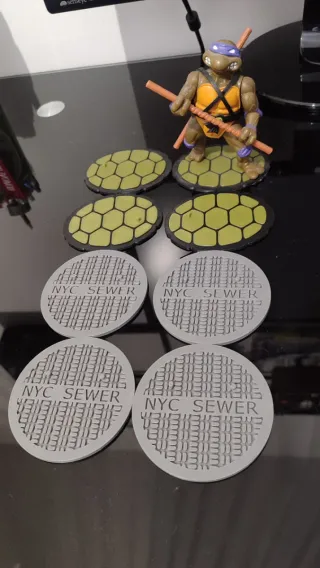 8 soportes tortuga ninja