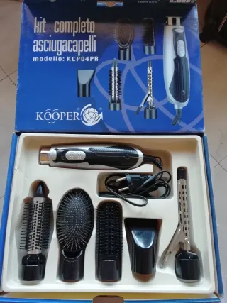 Kit completo asciugacapelli Kooper KCP04PR