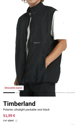 Chaleco Timberland Polartec Talla S