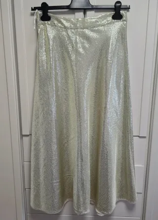 Falda midi Zara lentejuelas