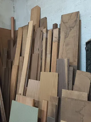 Lote tablones madera roble , sapey, castaño, caoba