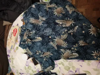 Camisa UNIQLO Oxford Azul Talla XXL