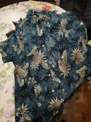 Camisa UNIQLO Oxford Azul Talla XXL