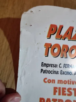 Lote carteles Corridas de toros años 90