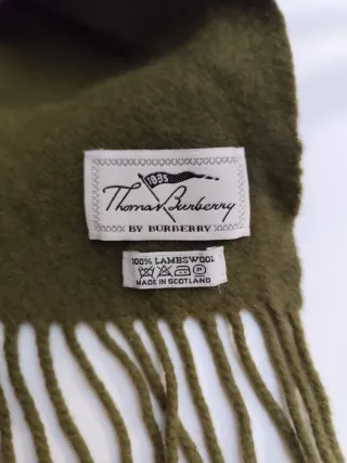 Bufanda Burberry Lana Verde