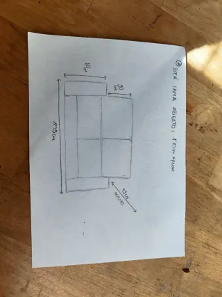 Sofá Cama 3 Plazas Urge Vender