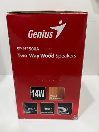 Altavoces Genius SP-HF500A 14W Madera