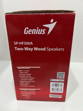 Altavoces Genius SP-HF500A 14W Madera