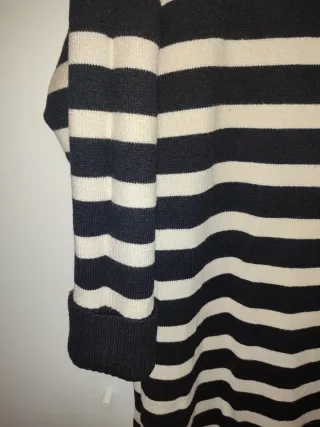 Vestido largo de punto Zara rayas