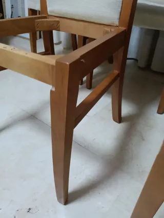 6 Sillas de Cerezo para Tapizar