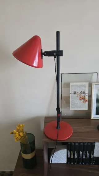 Lámpara Fase Vintage Roja Metálica