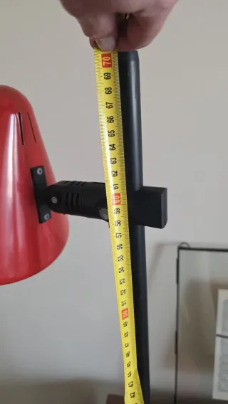 Lámpara Fase Vintage Roja Metálica