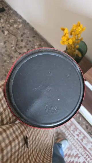 Lámpara Fase Vintage Roja Metálica