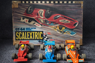 Lote Scalextric Coches y Cajas