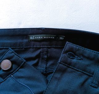 Falda Corta Zara Negra Elástica T M