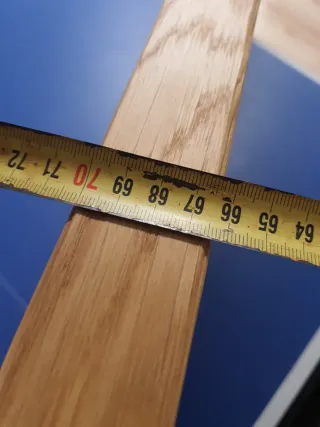 Barra de madera de roble 180x30x4