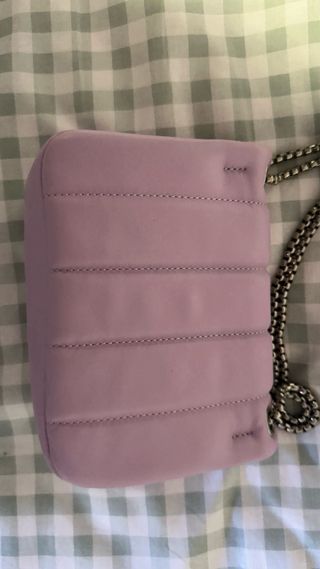 Bolso Bershka Lila Acolchado