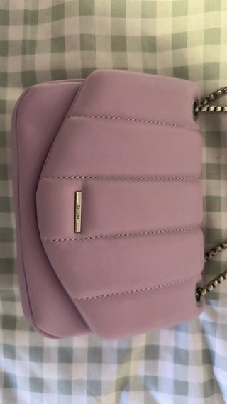 Bolso Bershka Lila Acolchado