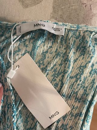 Blusa Primavera Azul y Blanco