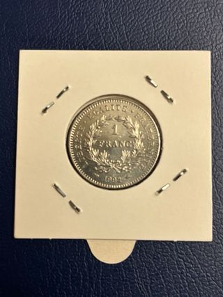 Moneda 1 Franco Francia 1992