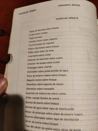 Manual Taller Chrysler 180 + 160 Diesel